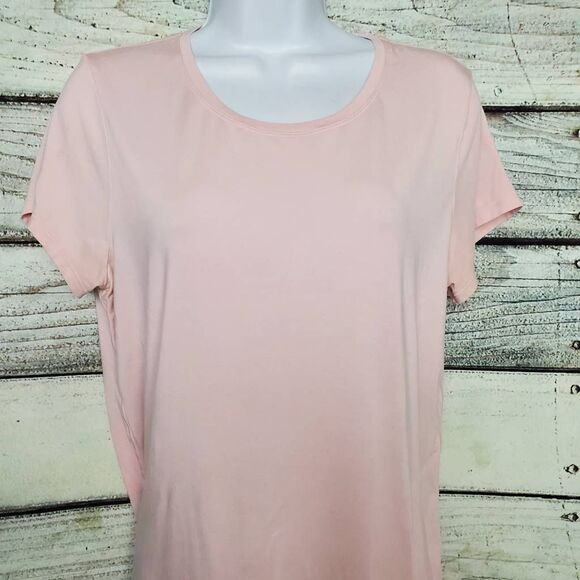 Lululemon Women’s Back Split Tie Hem Tee Light Pink Size 6 - Picture 2 of 8